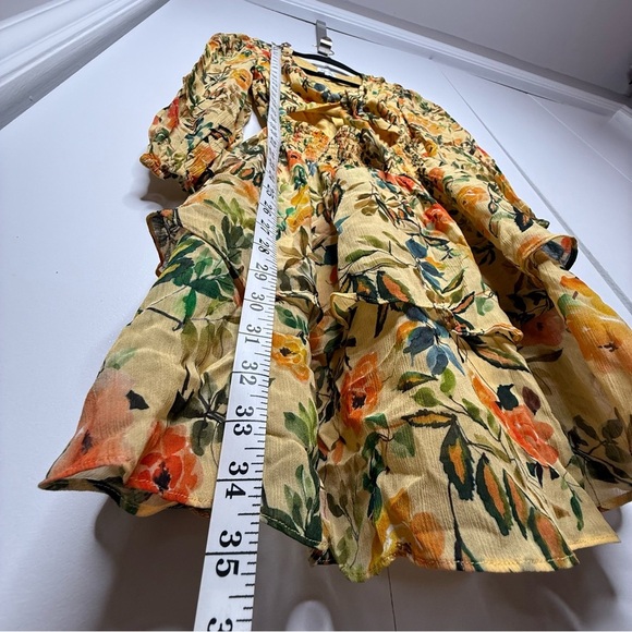 Rays for Days Eva Dress Late Sunsets - Yellow Floral Small - Picture 8 of 11